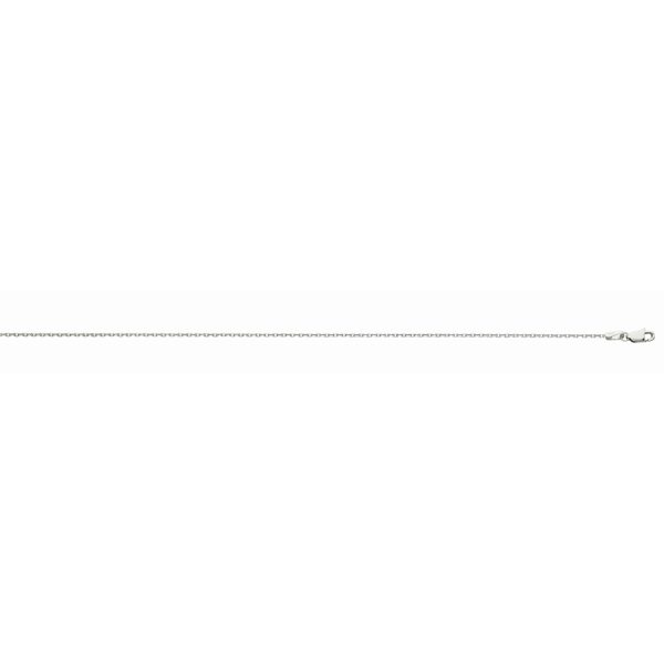 14K White Gold 1.5mm Diamond Cut Cable Chain <br />462-019