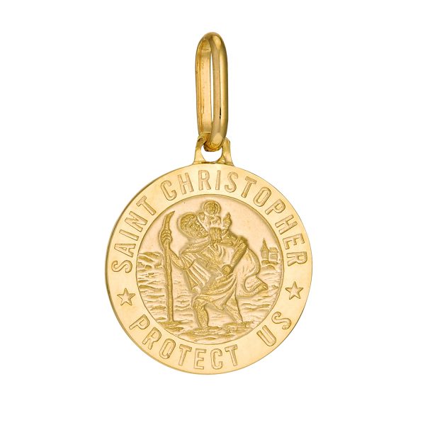 14K Yellow Gold St. Christopher Medal <br />772-2070