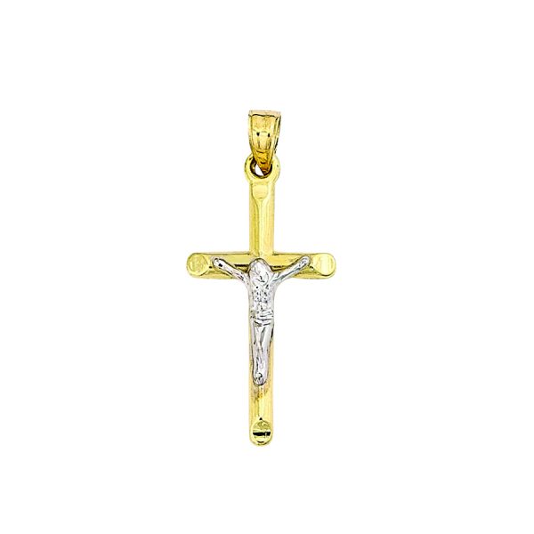 14K Two-Tone Polished Crucifix <br />772-5025