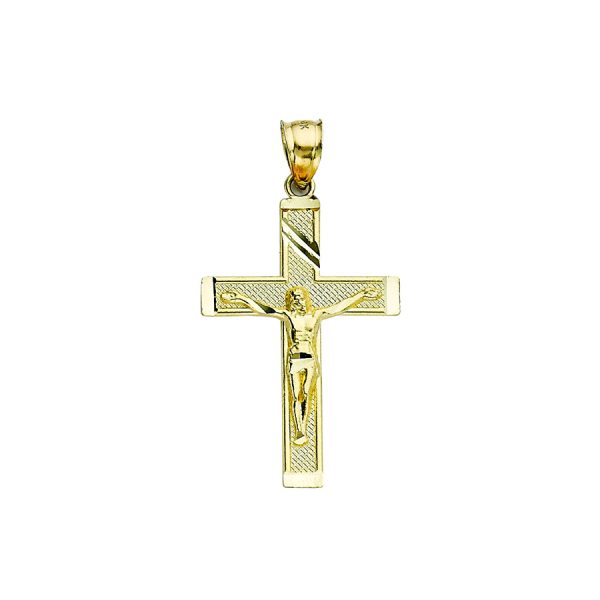 14K Yellow Gold Crucifix <br />772-5059
