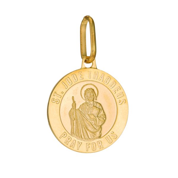 14K Yellow Gold St. Jude Thaddaeus Medal <br />772-5078