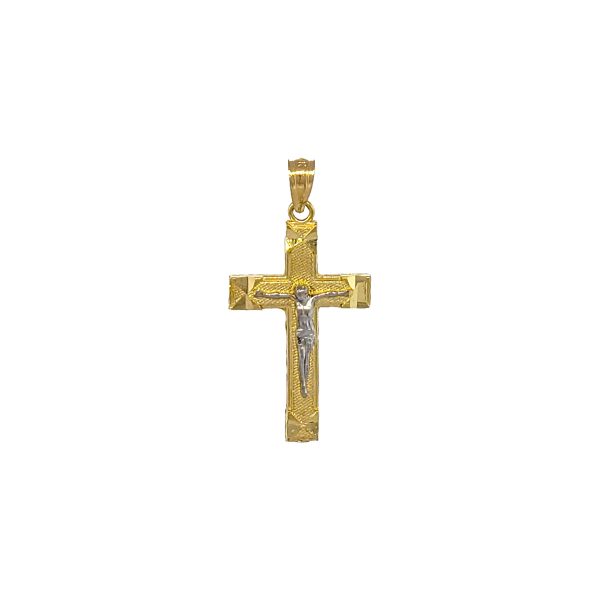14K Two-Tone Mini Crucifix <br />772-5132