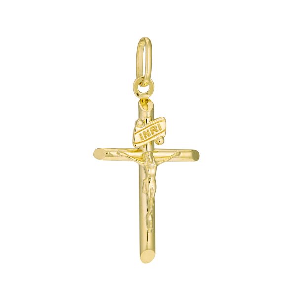 14K Yellow Gold Crucifix  <br />772-5141