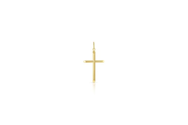 14K Yellow Gold Polished Cross <br />772-5143