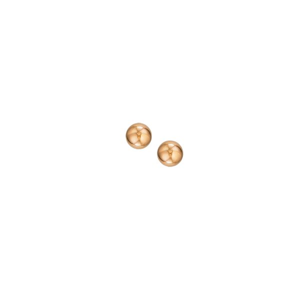 14K Rose Gold 10mm Polished Ball Studs <br />874-910