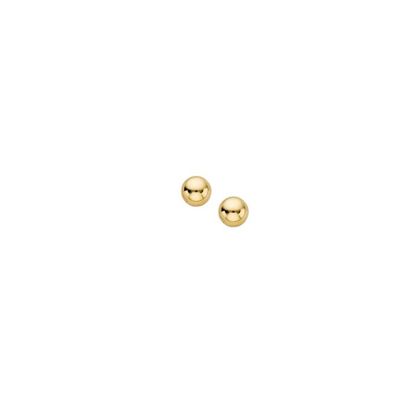 14K Yellow Gold 9mm Polished Ball Studs <br />874-911