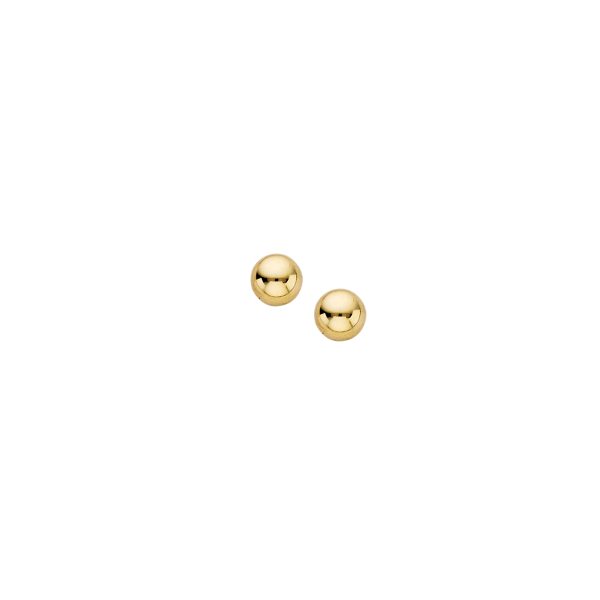 14K Yellow Gold 10mm Polished Ball Studs <br />874-912