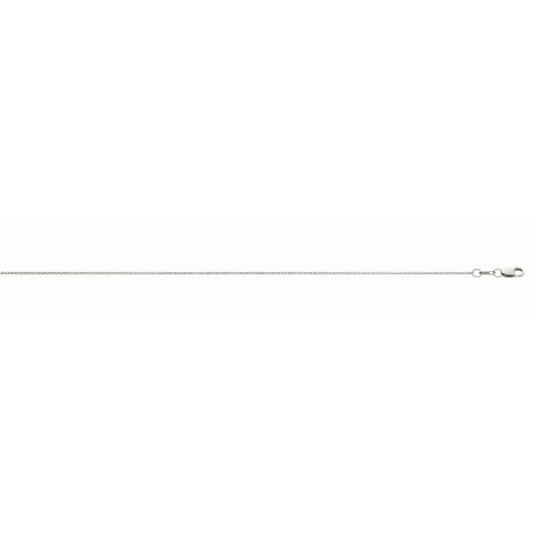 Platinum 1.2mm Non Diamond Cut Round Cable Chain <br />950-001