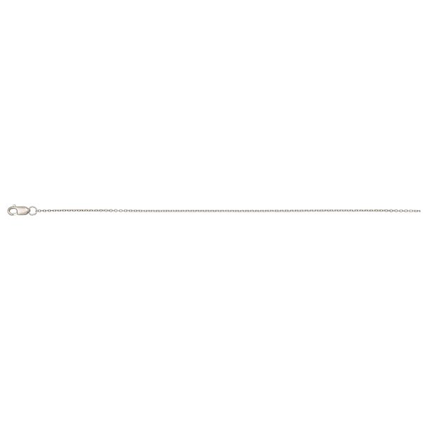 Platinum 1.2mm Diamond Cut Round Cable Chain <br />950-003