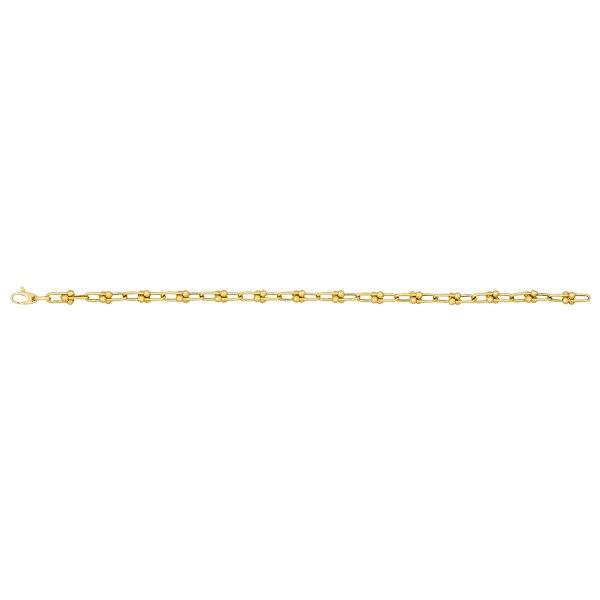14K Yellow Gold 3.8mm Designer U-Link Chain <br />G-5238