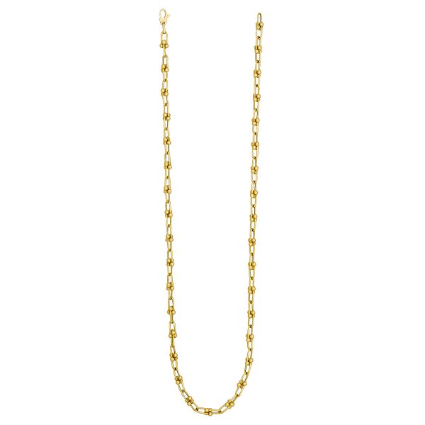 14K Yellow Gold 3.8mm Designer U-Link Chain <br />G-5238 - Image 2