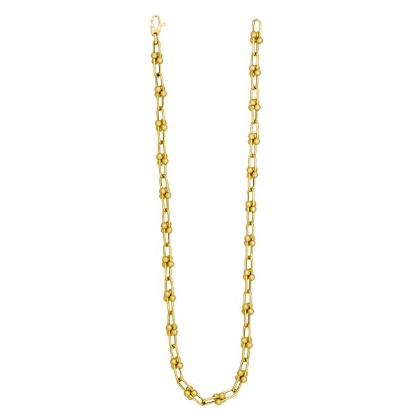 14K Yellow Gold 5.8mm Designer U-Link Chain <br />G-5240 - Image 2