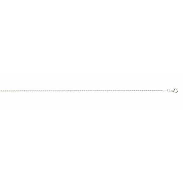 Sterling Silver Anti-Tarnish 1.4mm Solid Diamond Cut Rope <br />SS-00-030