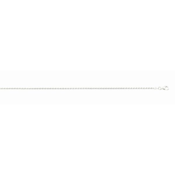 Sterling Silver Anti-Tarnish 1.8 mm Solid Diamond Cut Rope <br />SS-00-040