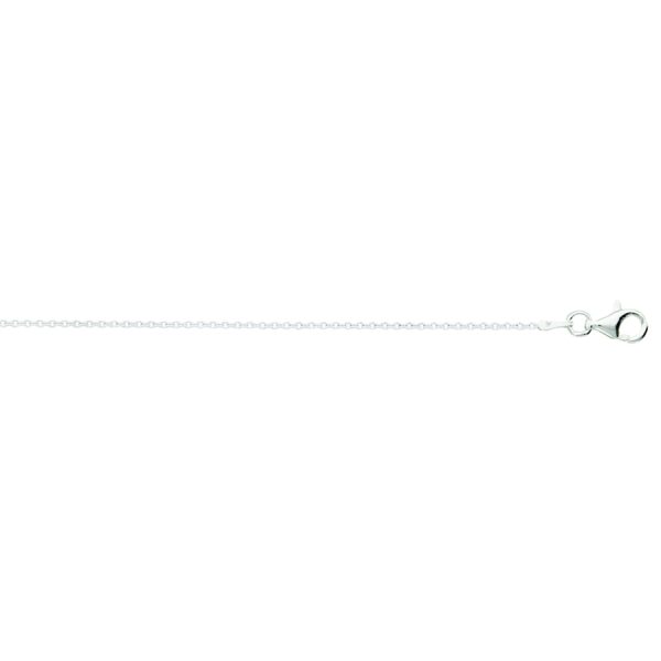 Sterling Silver Anti-Tarnish 1.3mm Non Diamond Cut Cable Chain <br />SS-17-030