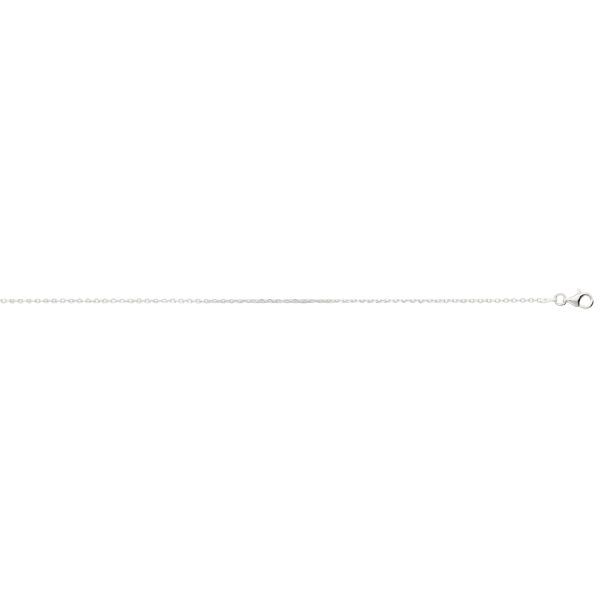 Sterling Silver Anti-Tarnish 1.2mm Diamond Cut Cable Chain <br />SS-18-035