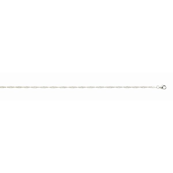 Sterling Silver Anti-Tarnish 2.2mm Classic Singapore Chain <br />SS-26-035