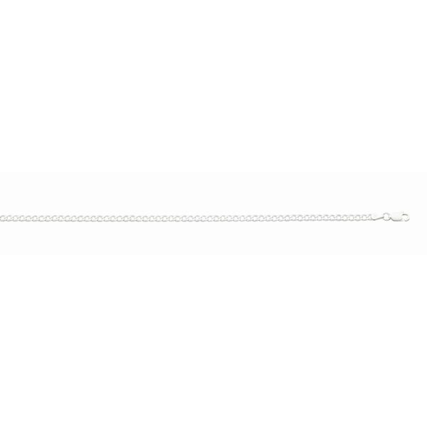 Sterling Silver Anti-Tarnish 3.25mm Curb Link <br />SS-30-080