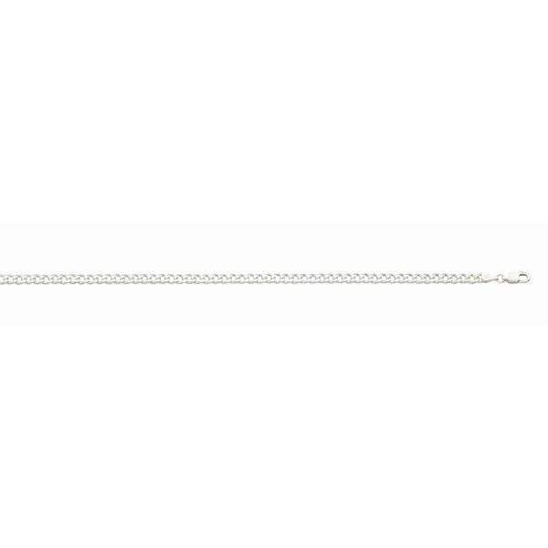 Sterling Silver Anti-Tarnish 3.65mm Curb Link <br />SS-30-100