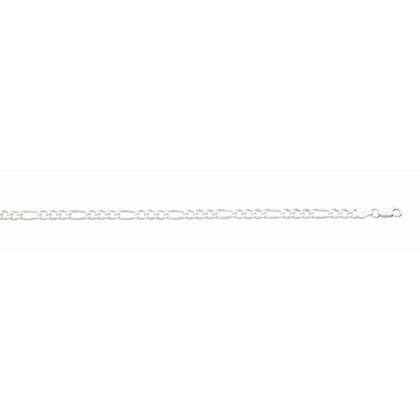 Sterling Silver Anti-Tarnish 5.3mm Figaro Link <br />SS-32-120