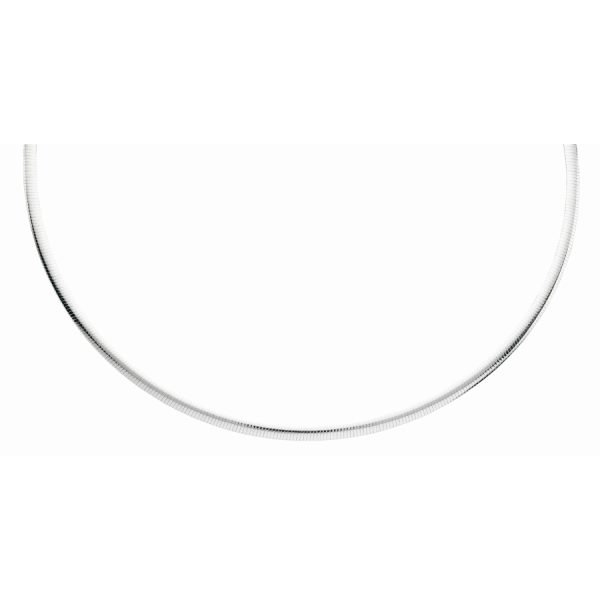 Sterling Silver Anti-Tarnish 4.0mm Omega <br />SS-40-004