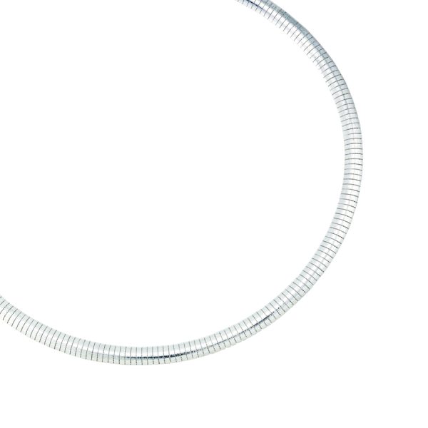 Sterling Silver Anti-Tarnish 8.0mm Omega <br />SS-40-008