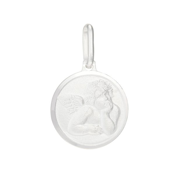 Sterling Silver Cherub Angel Medal <br />SS-70-056