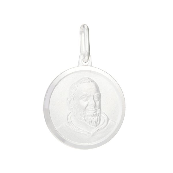 Sterling Silver Padre Pio Medal <br />SS-70-104