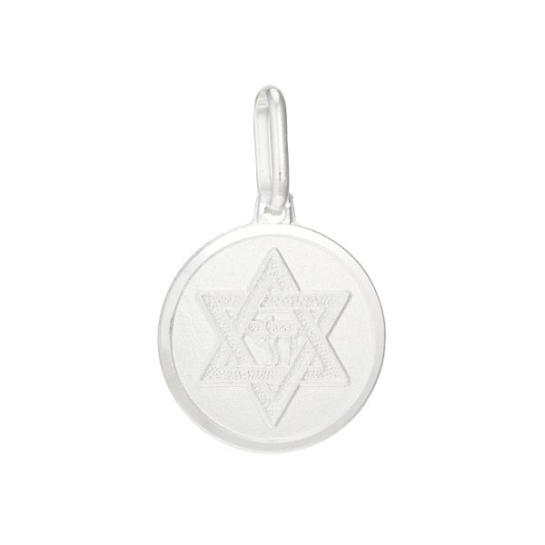 Sterling Silver Star of David Medal <br />SS-70-105