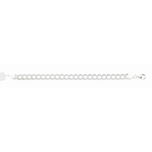 Sterling Silver Anti-Tarnish Classic Charm Link Bracelet <br />SS-71-100