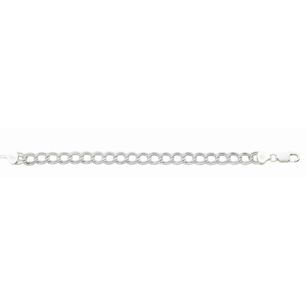 Sterling Silver Anti-Tarnish Classic Charm Link Bracelet <br />SS-71-120
