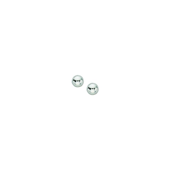 Sterling Silver Rhodium Plated 3mm Ball Stud Earrings <br />SS-80-193