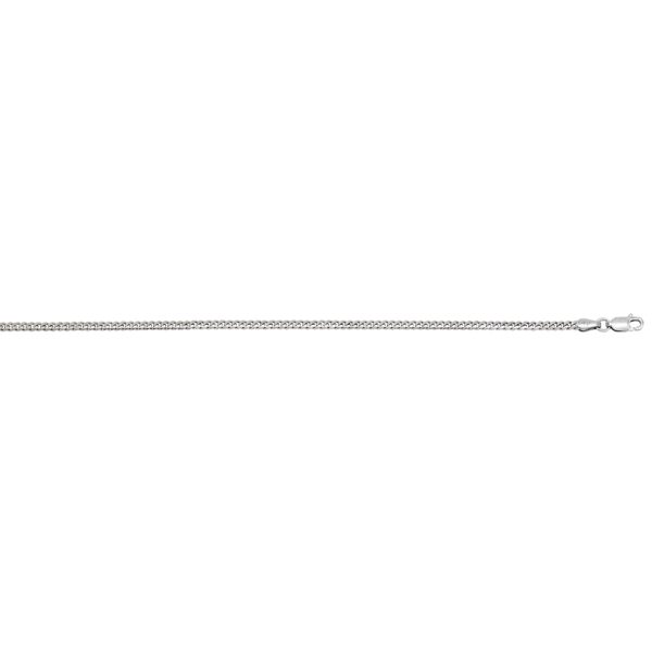 Sterling Silver Rhodium Plated 2.6mm Miami Cuban Link  <br />SSR-31-080