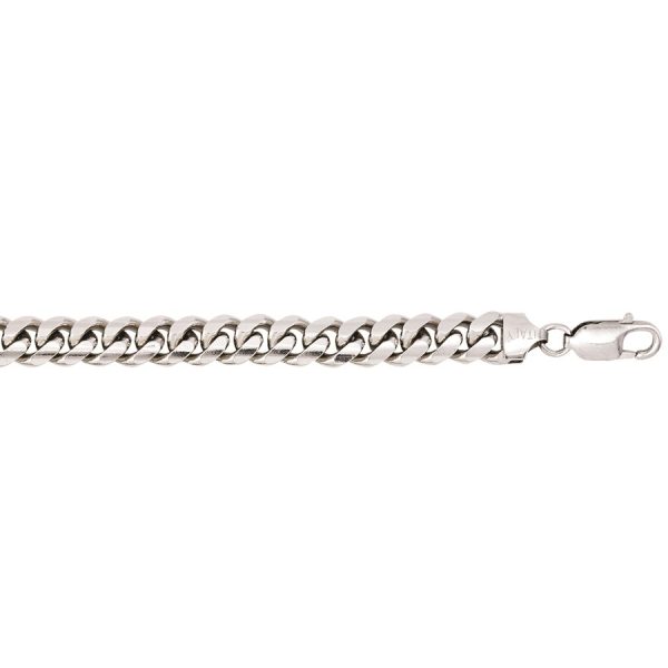 Sterling Silver Rhodium Plated 7.0mm Miami Cuban Link  <br />SSR-31-200