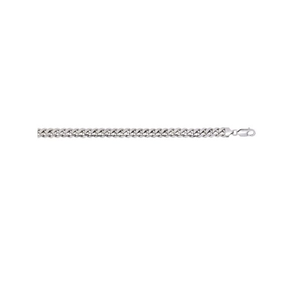 Sterling Silver Rhodium Plated 8.4mm Miami Cuban Link  <br />SSR-31-250