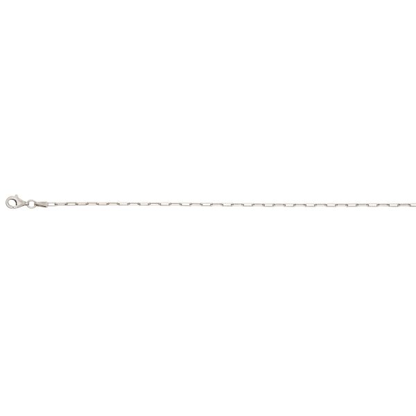 Sterling Silver Rhodium Plated 1.8mm Paperclip Chain <br />SSR-36-060