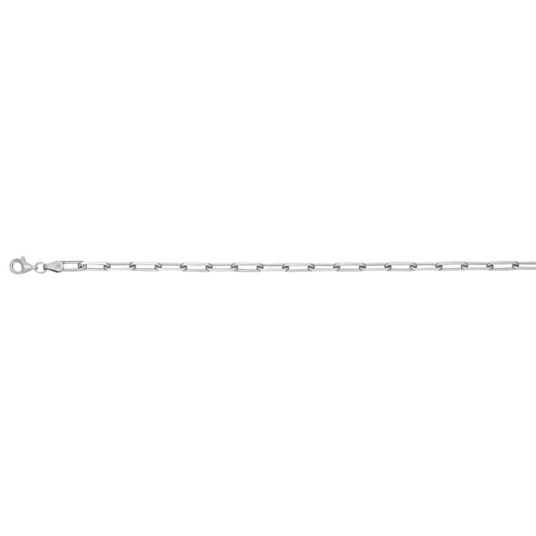 Sterling Silver Rhodium Plated 3.75mm Paperclip Chain   <br />SSR-36-120