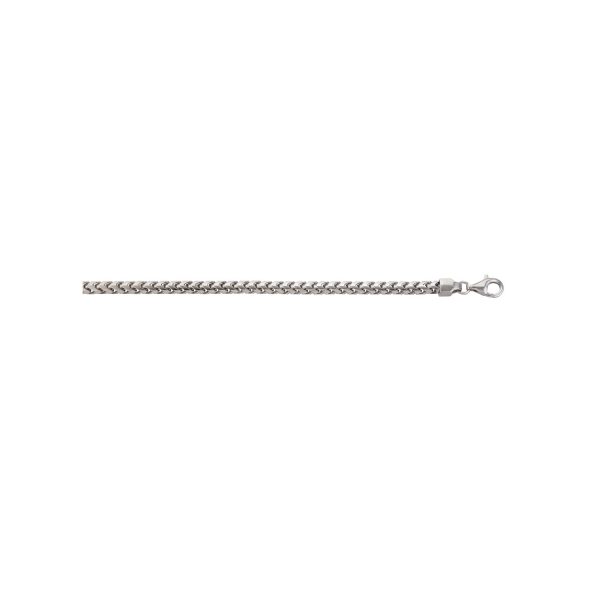 Sterling Silver Rhodium Plated 5.1mm Solid Franco Chain <br />SSR-38-470