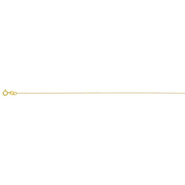 10K Yellow Gold 0.8mm Diamond Cut Cable Chain 4.5mm Spring Ring<br />221-301