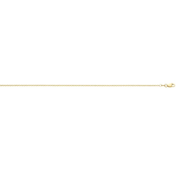 10K Yellow Gold 1.5mm Non-Diamond Cut Cable Chain (Designer Rolo)<br />221-302