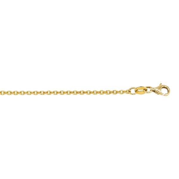 10K Yellow Gold 1.8mm Non-Diamond Cut Cable Chain (Designer Rolo)<br />221-338