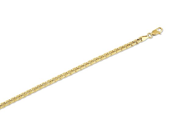 10K Yellow Gold 4.0mm Solid Round Box Chain<br />257-400