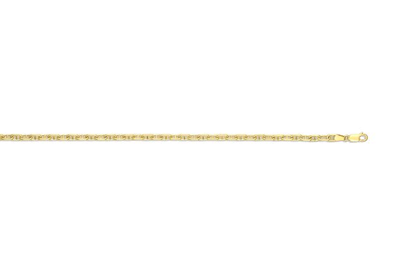 10K Yellow Gold 4.8mm Alternating Marine Link<br />373-480