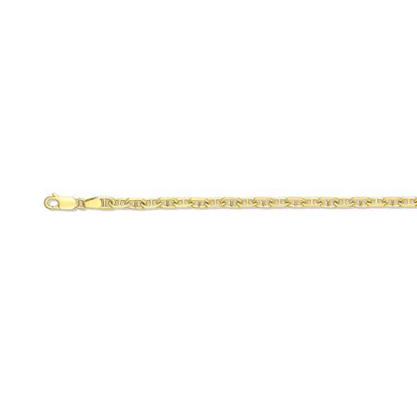 10K Yellow Gold 5.6mm Alternating Marine Link<br />373-560