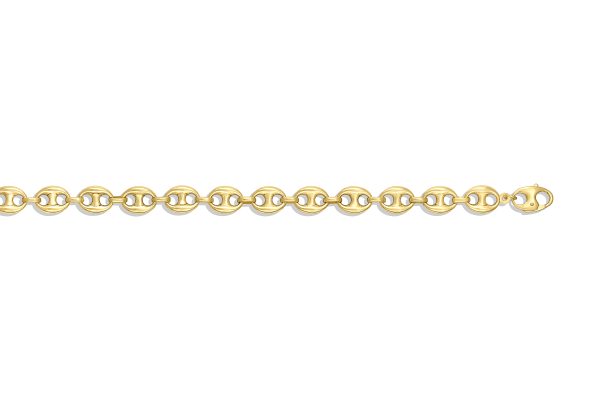10K Yellow Gold 11.0mm Puffed Mariner Chain<br />377-011
