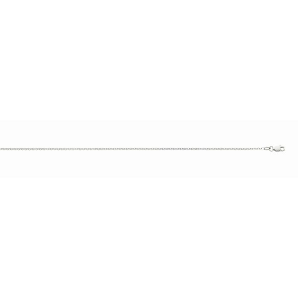 10K White Gold 1.5mm Non-Diamond Cut Cable Chain<br />461-301