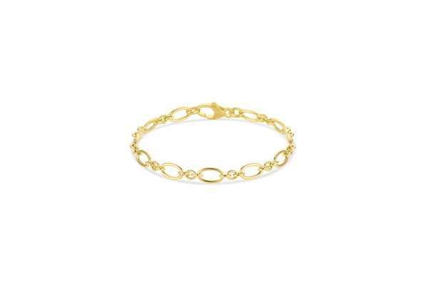 14K Yellow Gold Italian Open Link Bracelet<br />G-5420